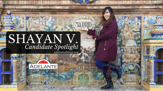 Shayan V - Candidate Spotlight - Adelante Abroad