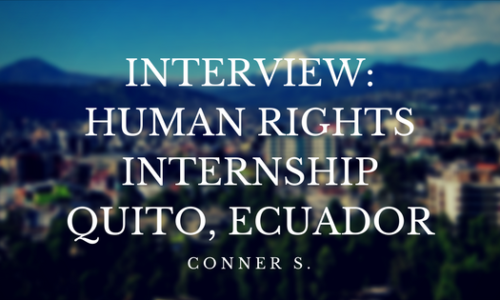 human rights internship in ecuador
