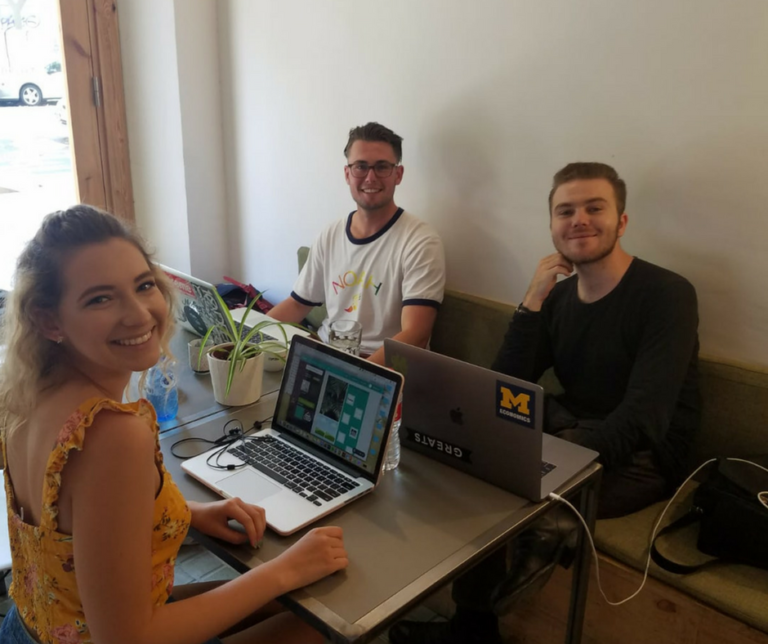Students studying during Spain internships
