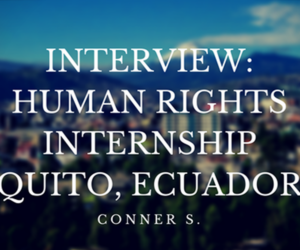 human rights internship in ecuador