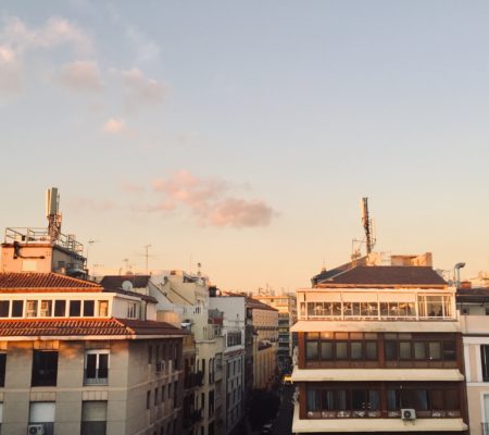 view of buildings in Madrid from study abroad experience