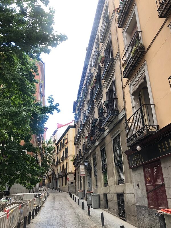 Streets and buildings of Madrid