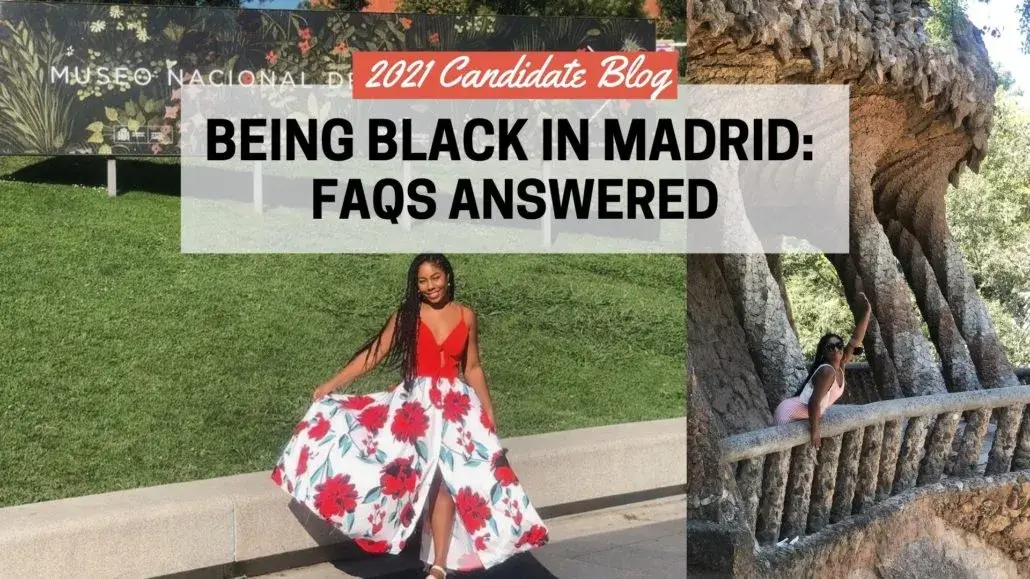 a black intern in Madrid